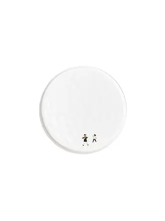 RAEDER | Teller SCHNEETAG 22cm Schlittenfahren | weiss